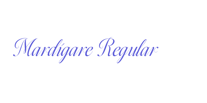 Mardigare Regular Font Download