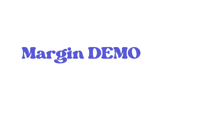 Margin DEMO Font