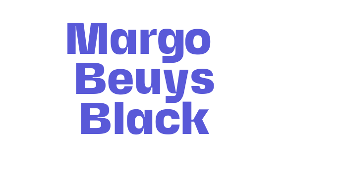 Margo + Beuys Black Font Download