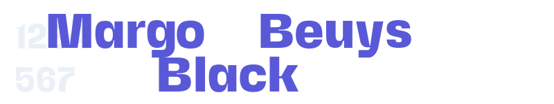 Margo + Beuys Black-related font