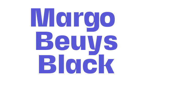 Margo + Beuys Black Font