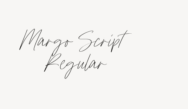 Margo Script Regular Font