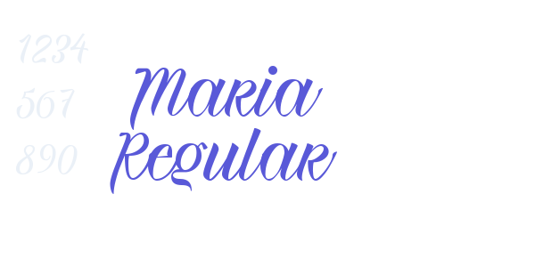 Maria Regular font