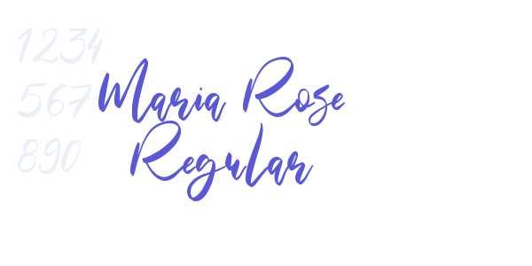 Maria Rose Regular font free