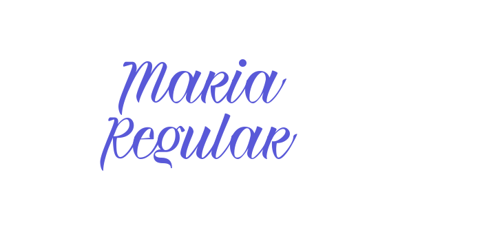 Maria Regular Font Download