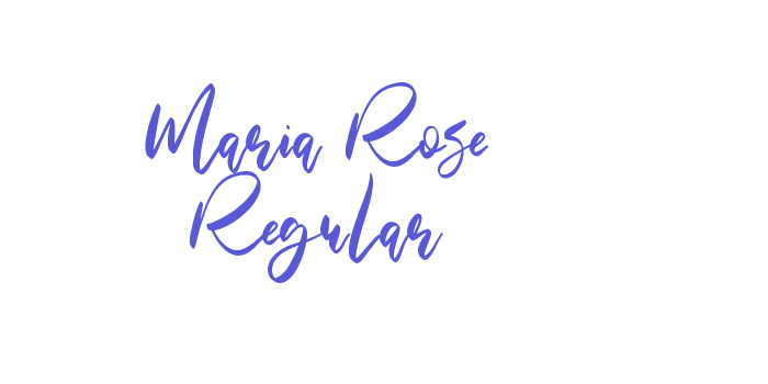 Maria Rose Regular Font Download