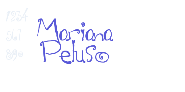 Mariana Peluso font