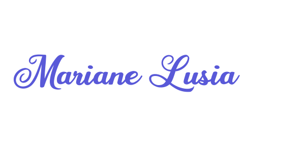 Mariane Lusia font free