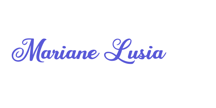 Mariane Lusia Font Download