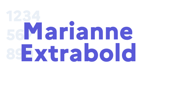 Marianne Extrabold font free