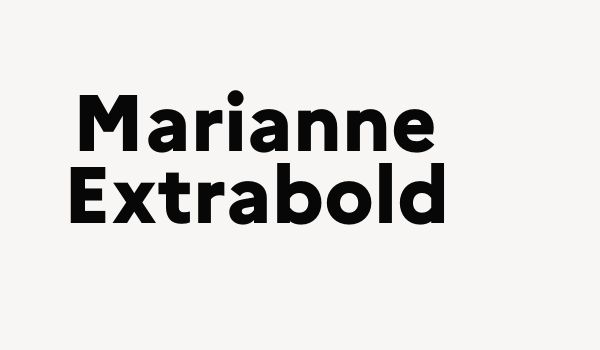 Marianne Extrabold Font