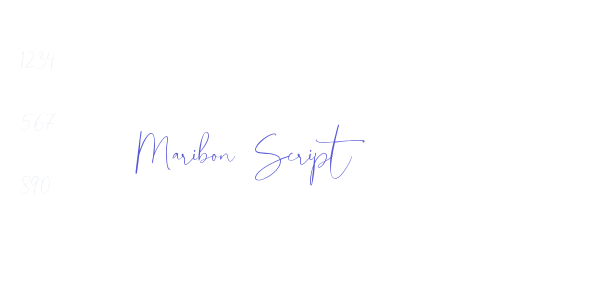 Maribon Script font