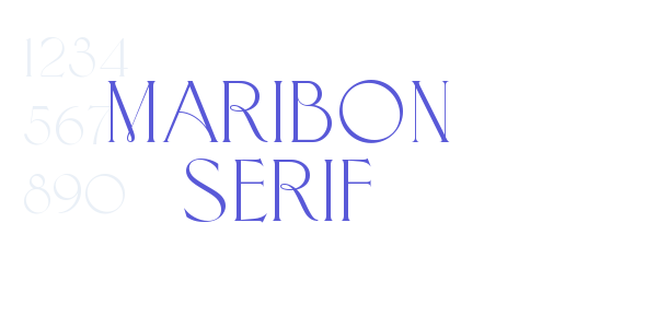 Maribon Serif font free