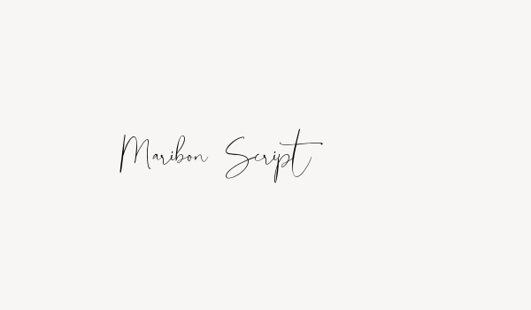 Maribon Script Font