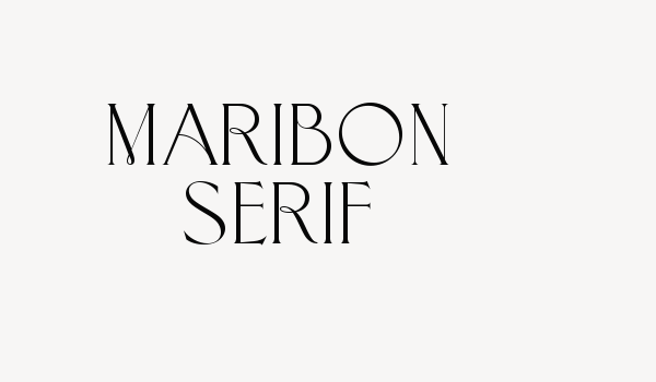 Maribon Serif Font