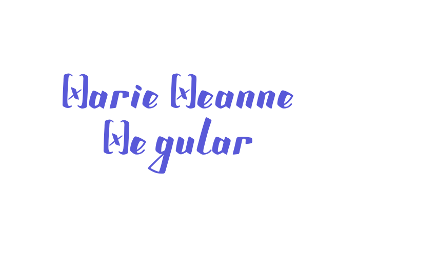 Marie Jeanne Regular Font