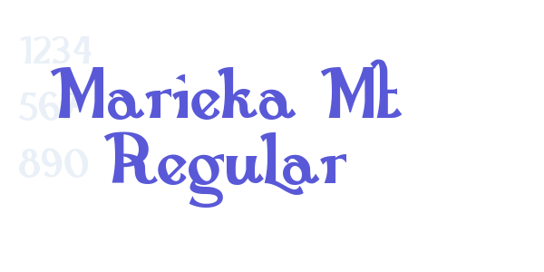 Marieka Mt Regular font