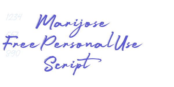 Marijose FreePersonalUse Script font