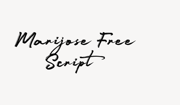 Marijose Free Script Font