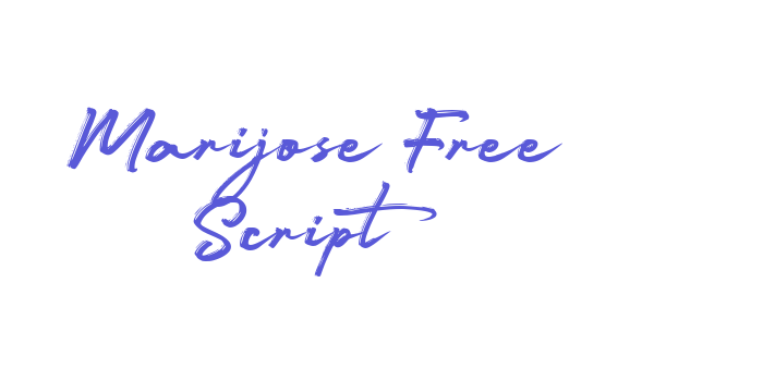 Marijose Free Script Font Download