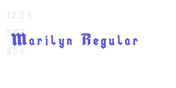 Marilyn Regular font free