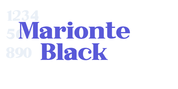 Marionte Black font free