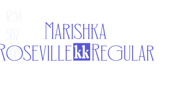 Marishka Roseville-Regular font