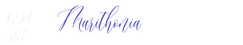 Marithonia-related font