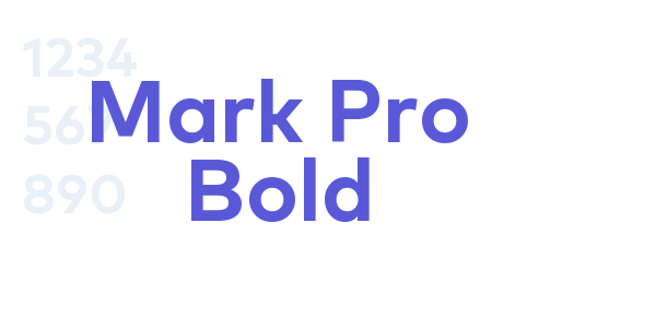 Mark Pro Bold font free