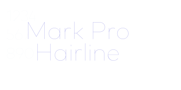 Mark Pro Hairline font free