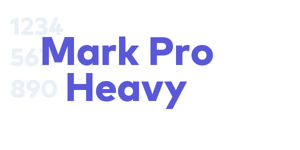 Mark Pro Heavy font free