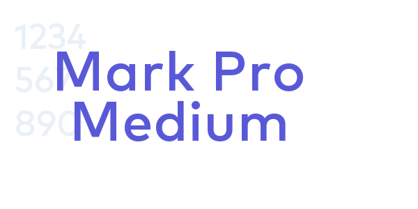 Mark Pro Medium font free