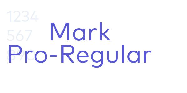 Mark Pro-Regular font free