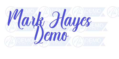 Mark Hayes Demo-font-download