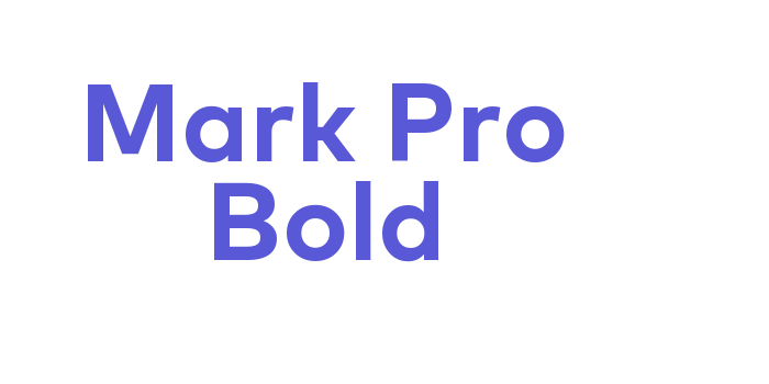 Mark Pro Bold Font