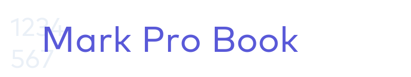 Mark Pro Book-related font