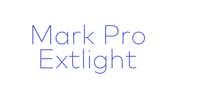 Mark Pro Extlight Font Download