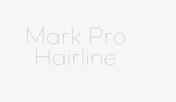 Mark Pro Hairline Font