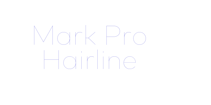 Mark Pro Hairline Font Download