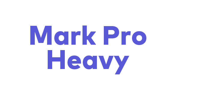 Mark Pro Heavy Font Download