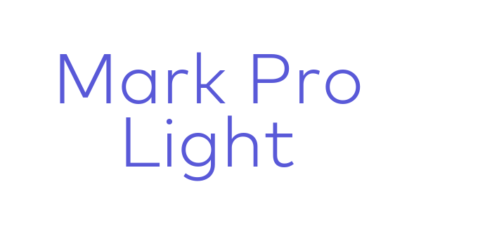 Mark Pro Light Font