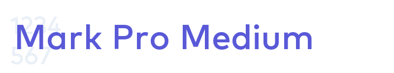 Mark Pro Medium-related font