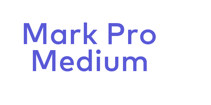 Mark Pro Medium Font