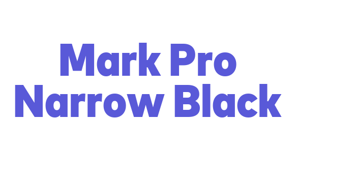 Mark Pro Narrow Black Font Download