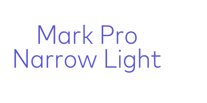 Mark Pro Narrow Light Font Download