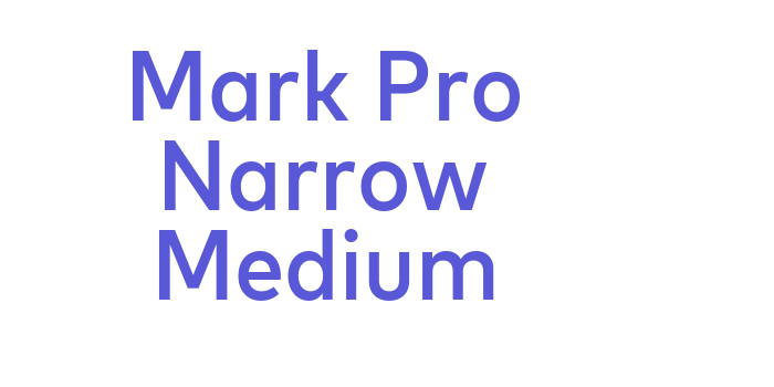 Mark Pro Narrow Medium Font Download