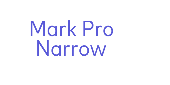 Mark Pro Narrow Font Download