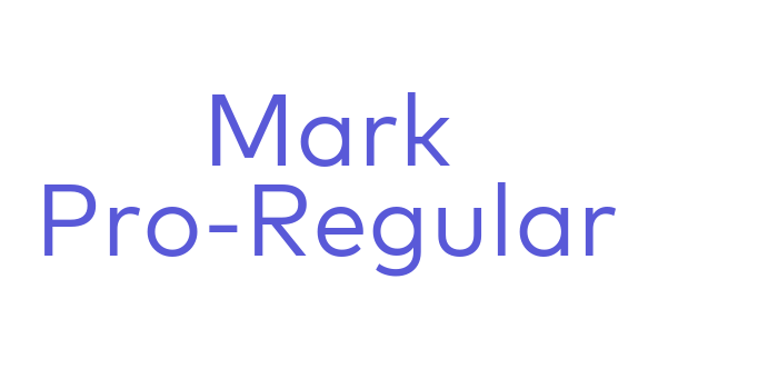 Mark Pro-Regular Font Download