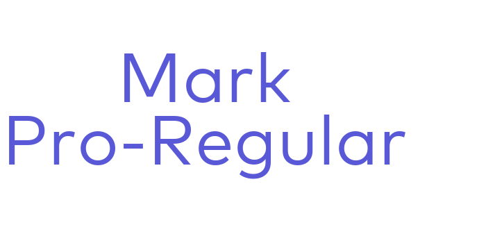 Mark Pro-Regular Font