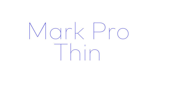 Mark Pro Thin Font Download